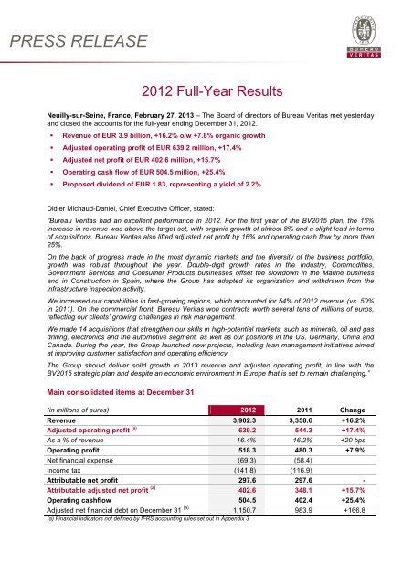 ut format data bureau veritas.